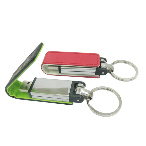 Key Ring Leather  USB Flash Drive USB 2.0 4GB 8GB 16GB 32GB Flash Drive Memory Pen drive 64GB 128GB Memoria Stick U Disk