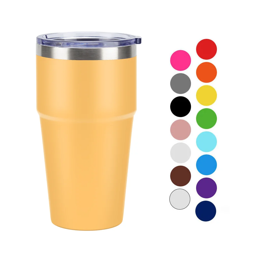 Wholesale 20oz Double Walled Stainless Steel Inusulated Travel Beer Tumbler Cups In Bulk