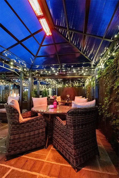 3000W High Heating Efficiency Infrared Heater Commercial or Household Use 2 Power Setting Outdoor Patio Heater