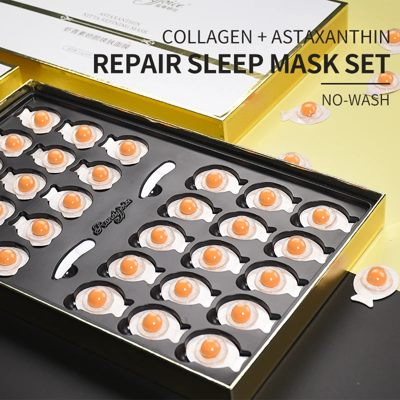 Factory Price Egg Repairing Spa Facial Mask Vitamin C E Skin Care Anti Aging Brightening Collagen Face Mask