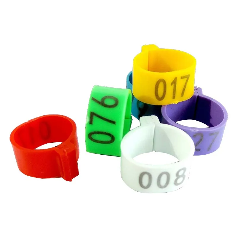Factory Direct Sale Chicken Button Type Hen Pigeon Birds Goose Chicken Foot Bracelet Color Poultry Chicken Foot Ring