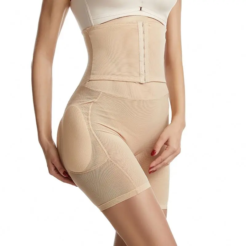 Custom Butt Lifting Waist Trainer Body Shaper Shapewear Fajas Tummy Tucker Thigh Trimmer Leg Shaper Girdles Butt Pad Hip Panties