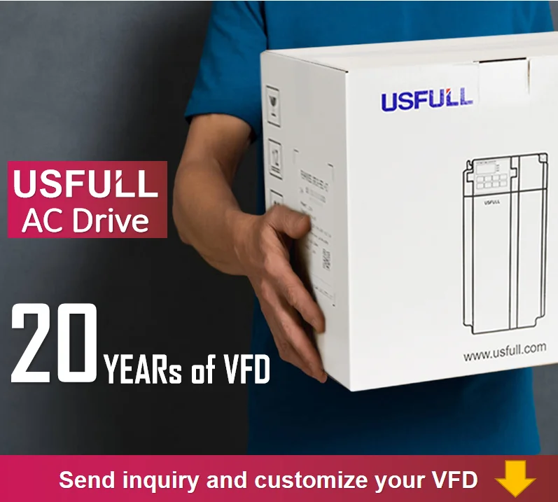 USFULL 18kW VFD Drive Low Cost 100kW Variable Frequency Drivers 22 kW 400 Volt Inverter 5.5kW 400hz Frequency Converter 7.5HP