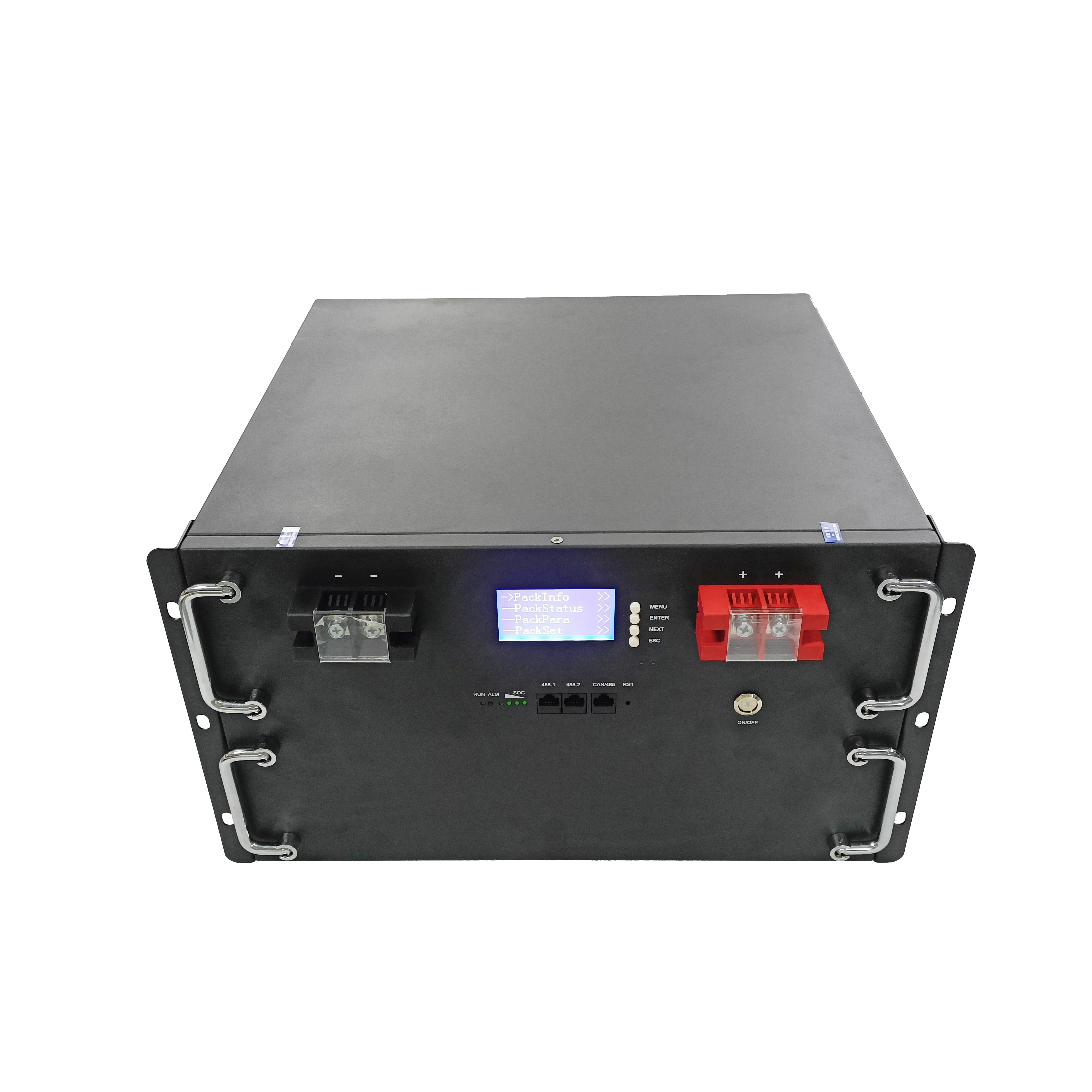 10 Years Warranty10Kw 15Kwh Inverter Lithium Ion Battery Pack 48V 300Ah 100Ah 200Ah Solar Rack Mounted Lithium Lifepo4 Batteries