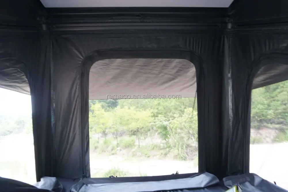 Hot Sale Waterproof SUV Rooftop Tent with Skylight OEM 4-5 Season Z Design Shape for Camping and Outdoor Travel Low Price!