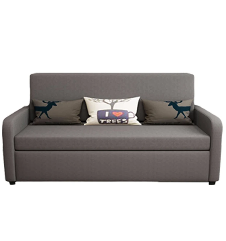 Folding Sofa Bed Dual Purpose Bedroom Double Living Room Multifunctional Single Storage Retractable Bed Modern Chinese Style