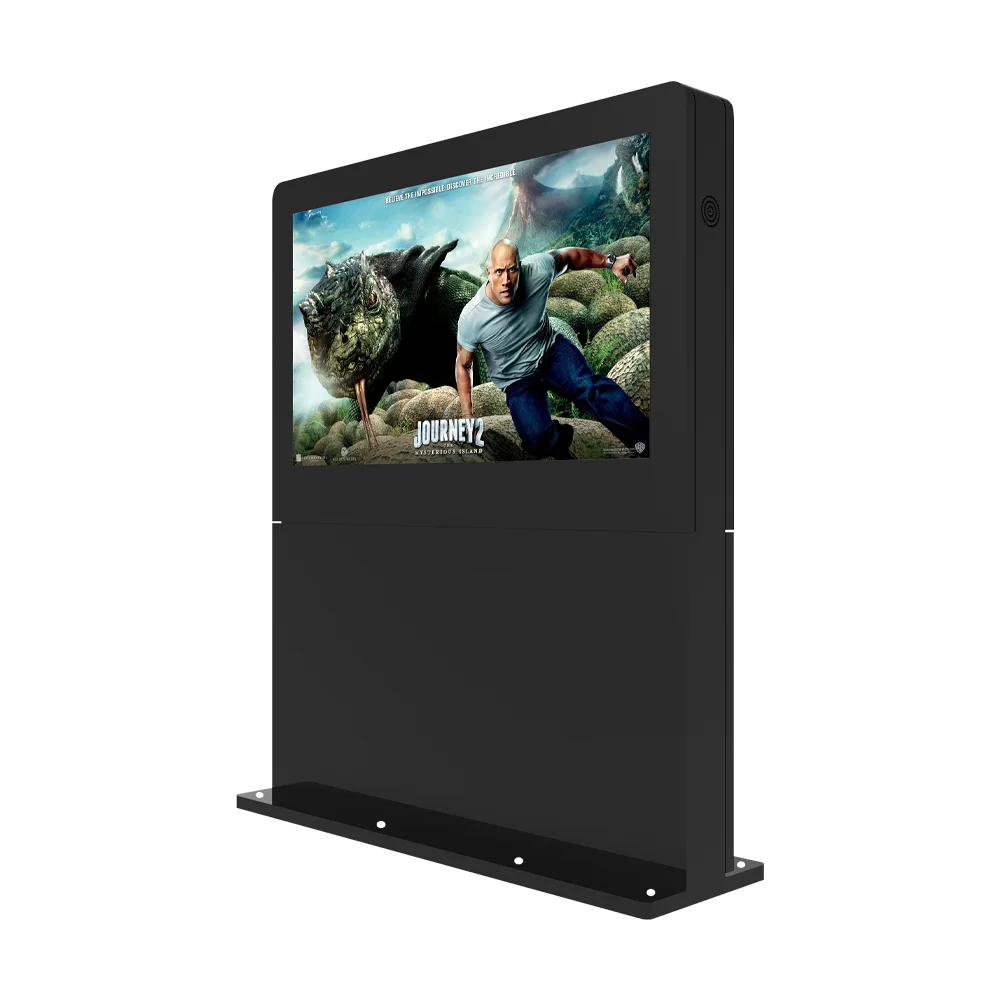 55 Inch Ultra High Brightness LCD Display Outdoor Kiosk Landscape Outdoor Digital Signage LCD Advertising Totem