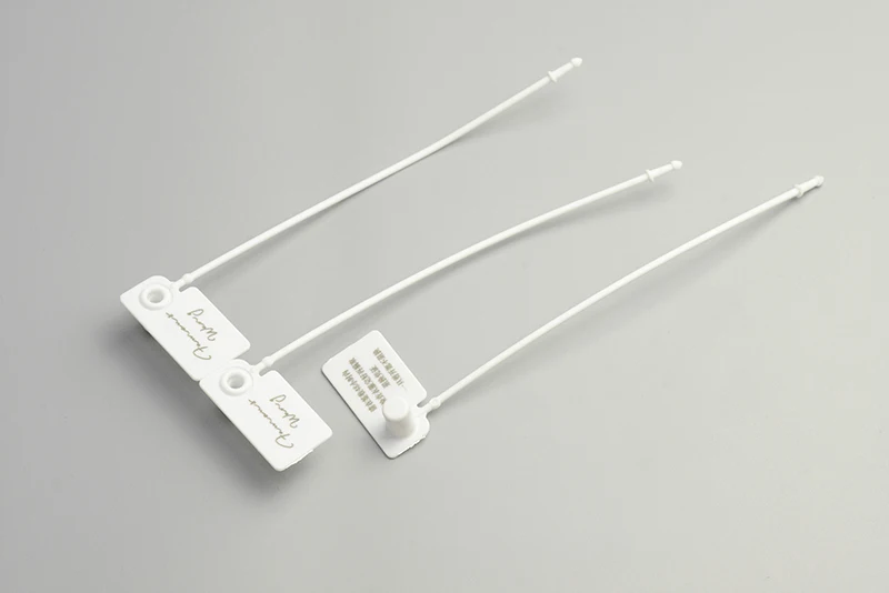 Tamper proof griptight fitness pull PP security sealed packing sealing lock label tag container plastic seal tag for shoes