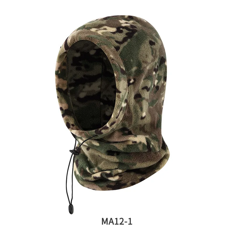 Custom Hat Winter Windproof Cagoule Camouflage Camo Ski Mask Polar Fleece Balaclava Neck Warmer Hood