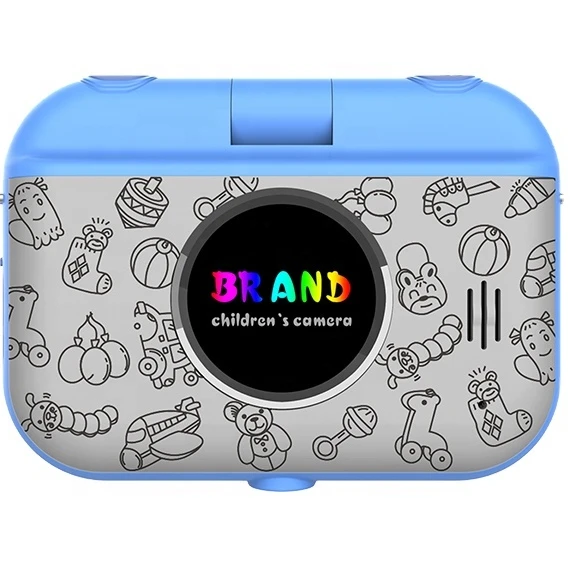 180 Degree Rotating Lens Kids Toys Camera 1080P 2 Inch LCD Mini Waterproof Children Camera Video Recording