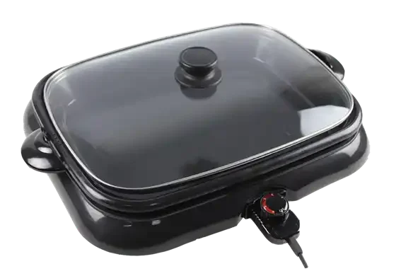 Multifunctional Electric fry pan 2pans changeable Non Stick grill cooking pan health pan