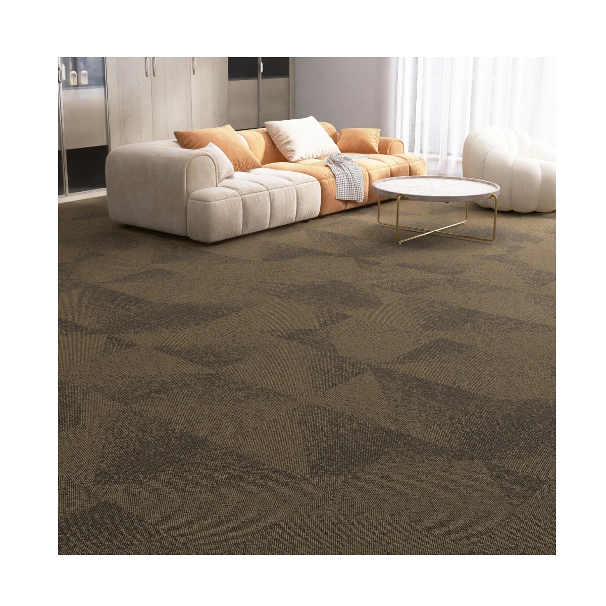 Kaili Commercial Wall-to-Wall Carpets Tiles 50x50 Carpet for Hotel Bedroom Durable and Stylish Floor