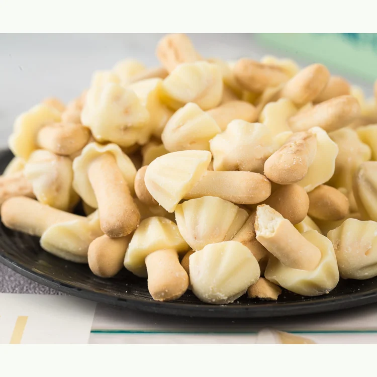 Compound CHOCOLATE+ BISCUITS Mushrooms in foil bag into printed box