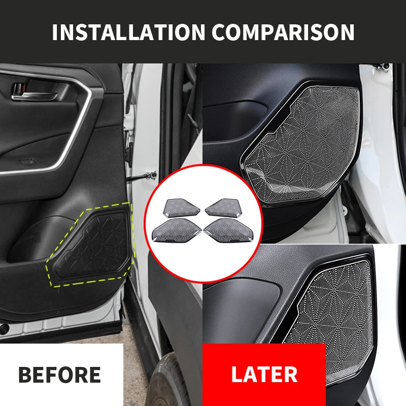 Car Interior Accessories OEM for Toyota 2020 RAV4 Four Door Speaker Cover Trim