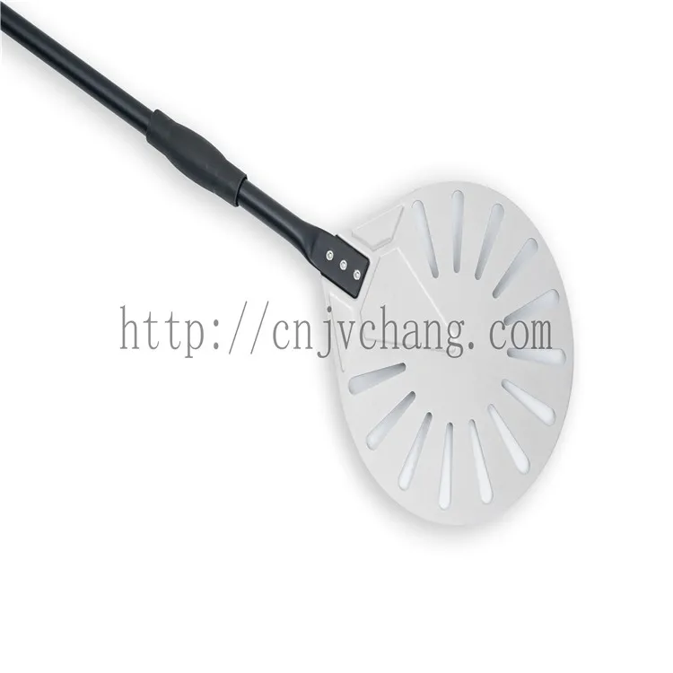 Hot Sale Round 7' 8' 9' Perforated Anodized Aluminum Pizza Turning Peel Shovel Aluminum Long Handle Pizza Oven Tool Kit