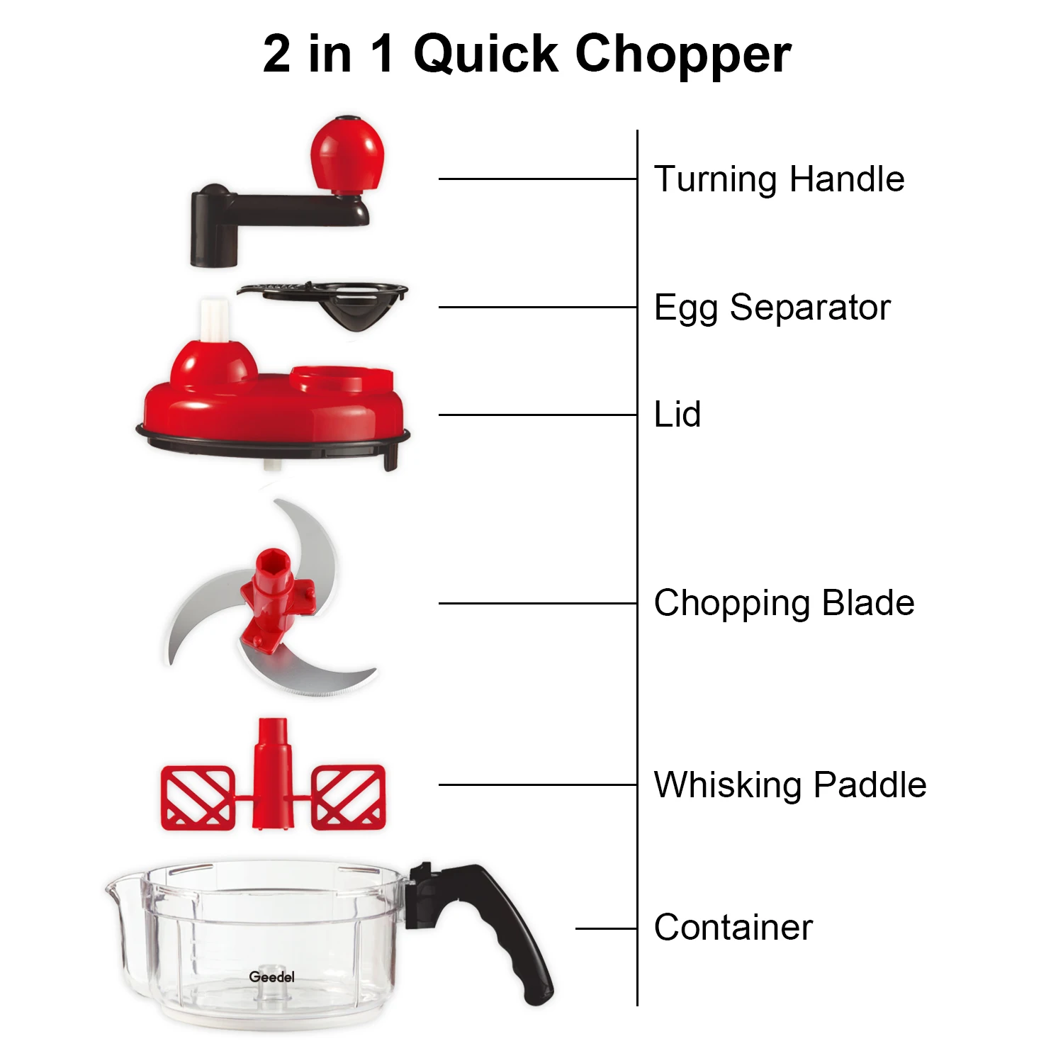 Multi-function fruit food mini chopper manual salad vegetable hand held food quick chopper