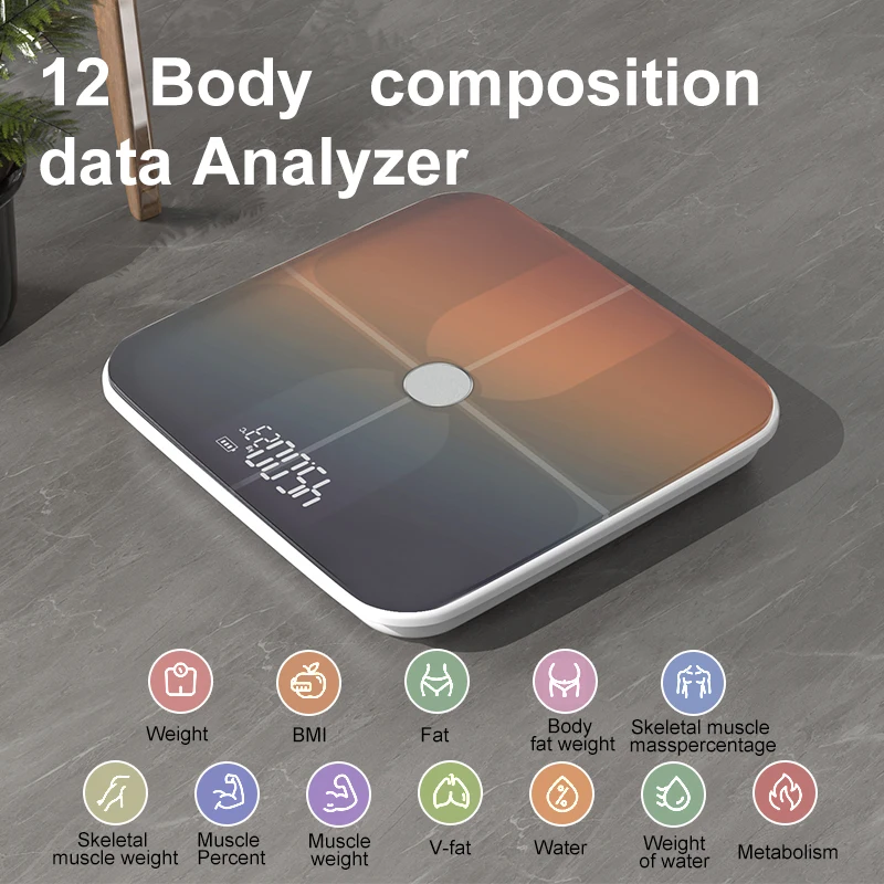 High accuracy  ITO household personal bmi body weight scale bluetooth body fat scale smart digital bathroom scale