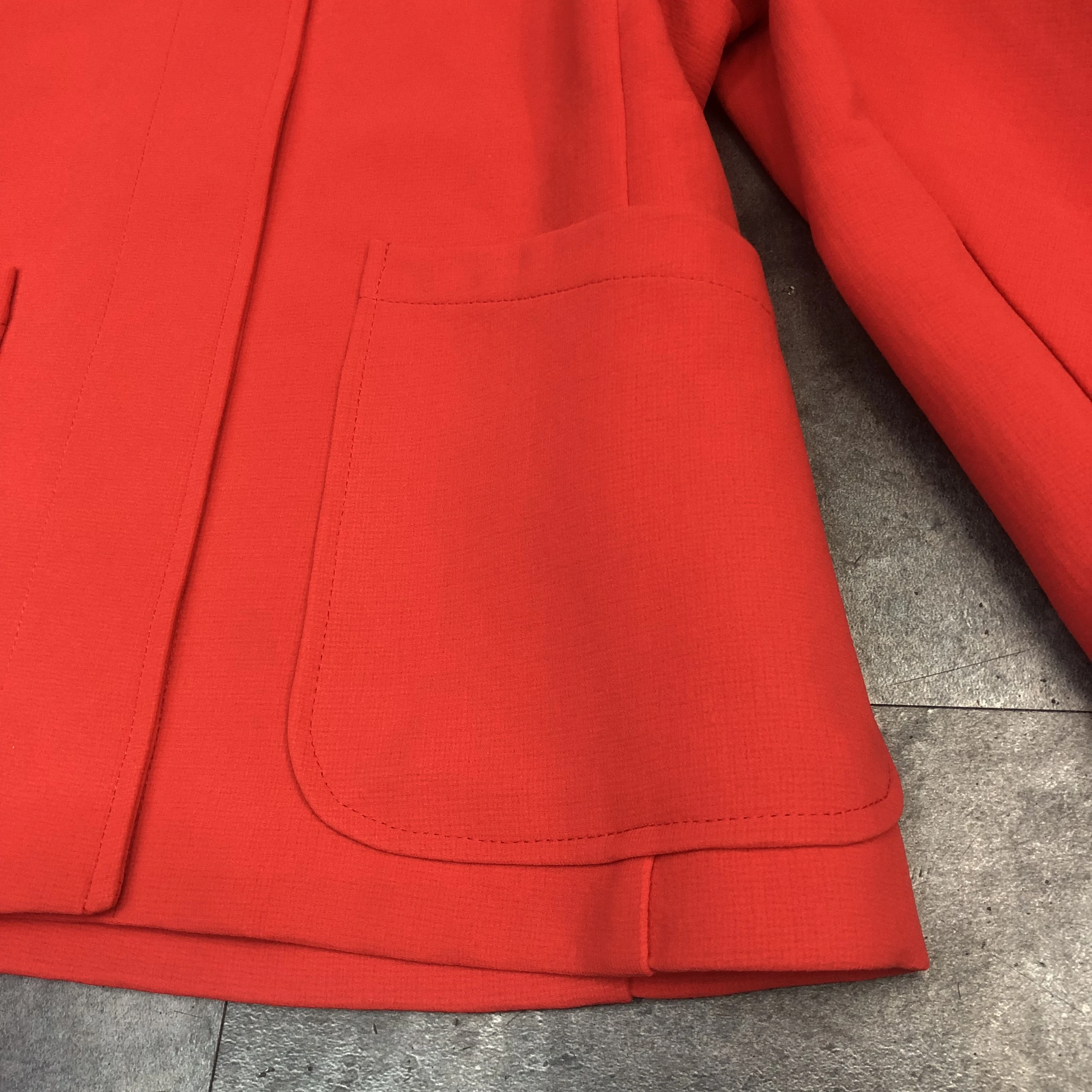 В наличии, оптовая продажа, в наличии, одежда, Европейская Женская короткая куртка, классическая красная куртка, одежда оптом