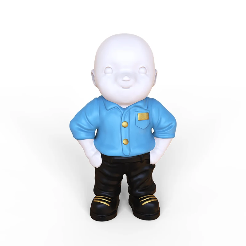 Personalized resin craft home decoration unique cute figurin custom mini 3d action custom cartoon toy figurine