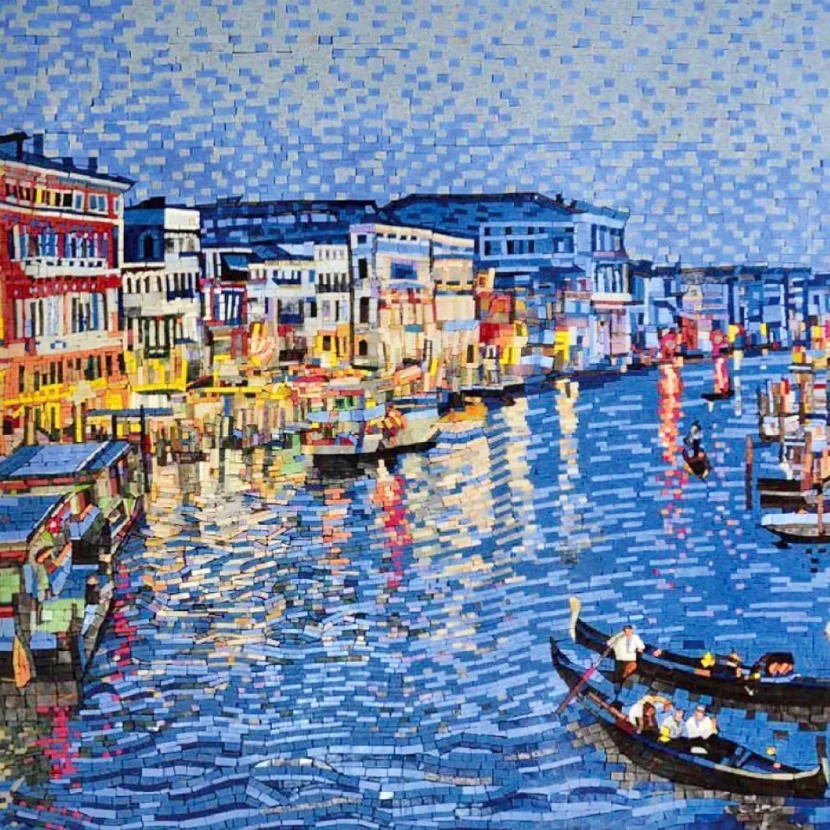 Customized Marble Mosaic Wall Art for Home Decor Interior Exterior Mosaic for Bathroom Wall Hexagon Mable Mosaic Floor Tiles