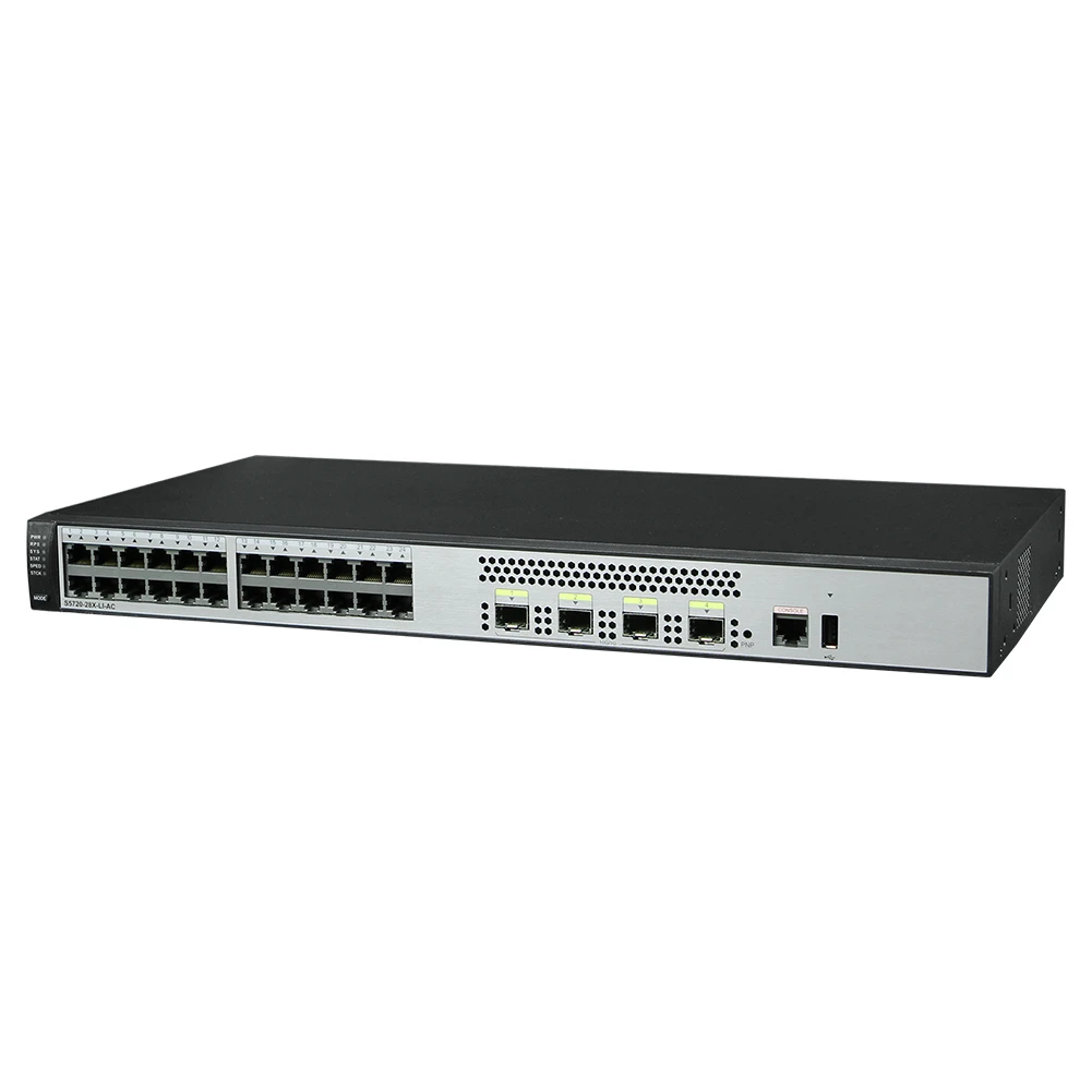 Good Quality Hw S5720-28x-li-ac 24-port Gigabit Electric 4-port + 10 Gigabit Network Switch
