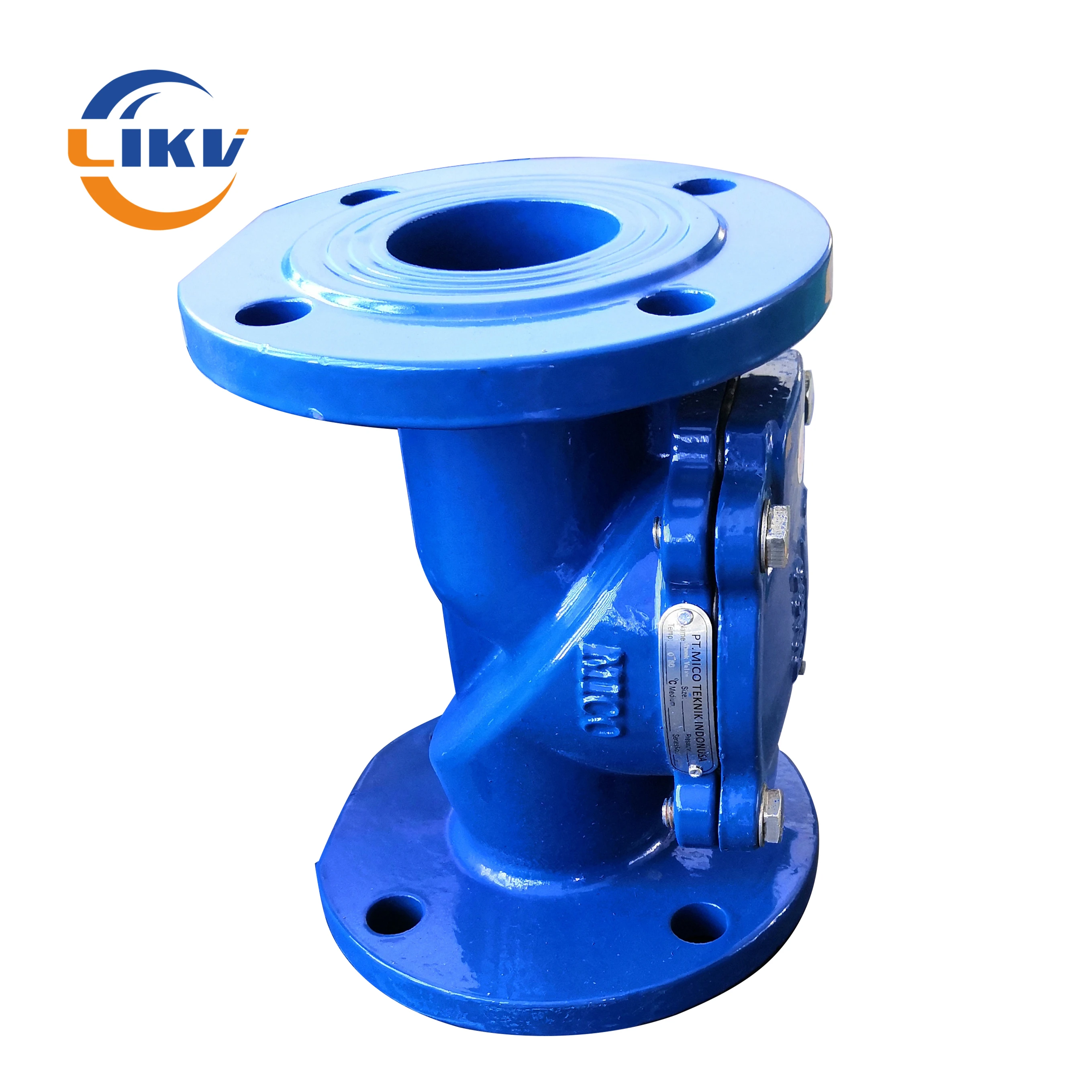 DN200 BS Awwa Ductile Iron Cast Steel Silence Rubber Plate Swing Check Valve Non-Return