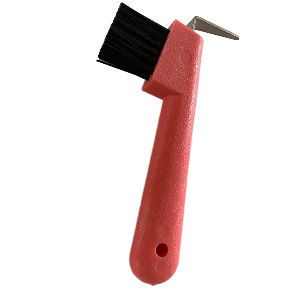 Budget-Efficient Plastic Horse Hoof Pick with Brush Classical Equestrian Grooming Tools Accessories for Racing Horses Made of PP