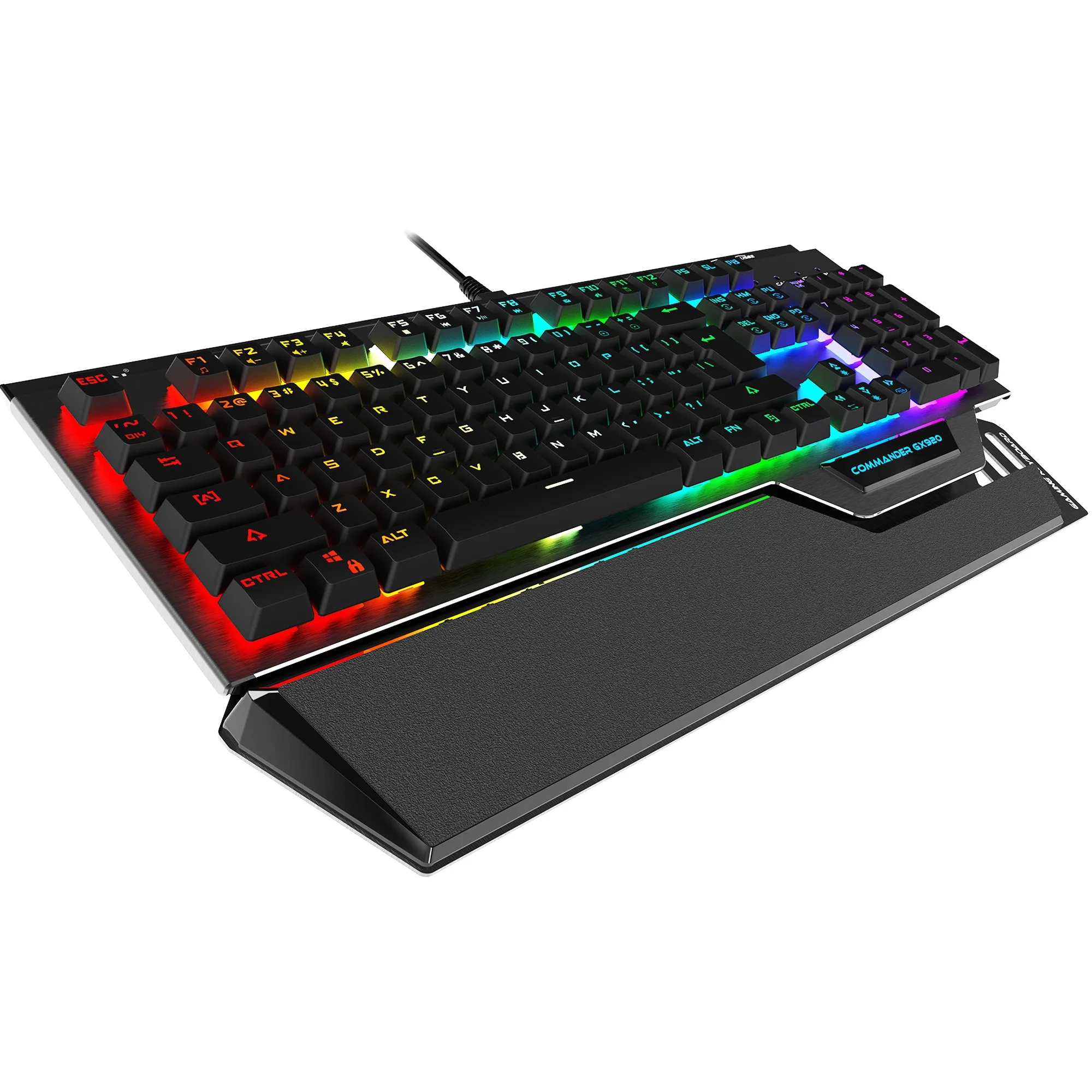  Профессиональная Механическая игровая клавиатура GX920 с RGB-подсветкой водонепроницаемая защитой от фиктивных нажатий двойной