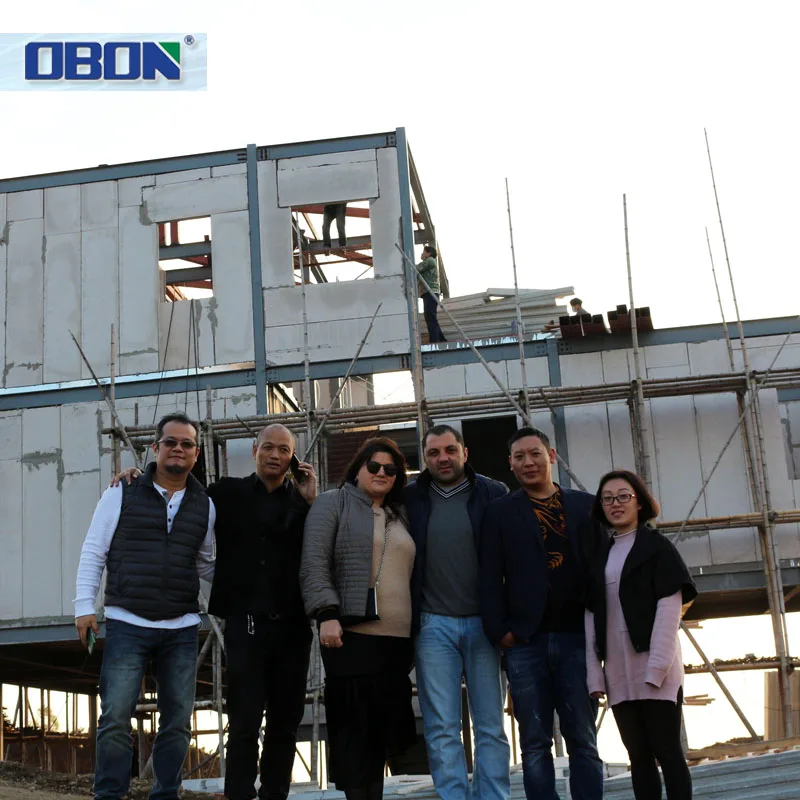 Xiamen OBON cement prefab Turnkey house with steel structure