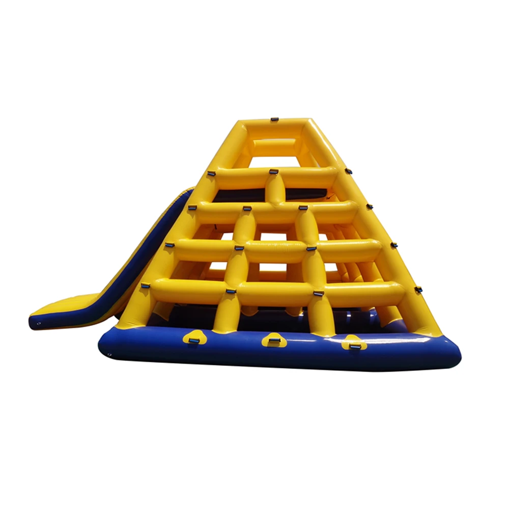 
Large aqua fun park amusement inflatable floating slide / inflatable climbing water slide for sale 