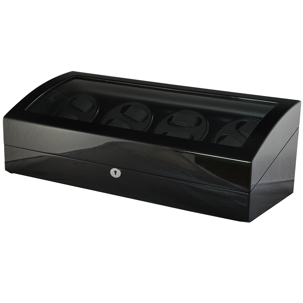 GC03-Q31BB Japanese Quiet Mabuchi Motors watch winder custom 8 Automatic Watch Winder with 9 Extra Storages Spaces