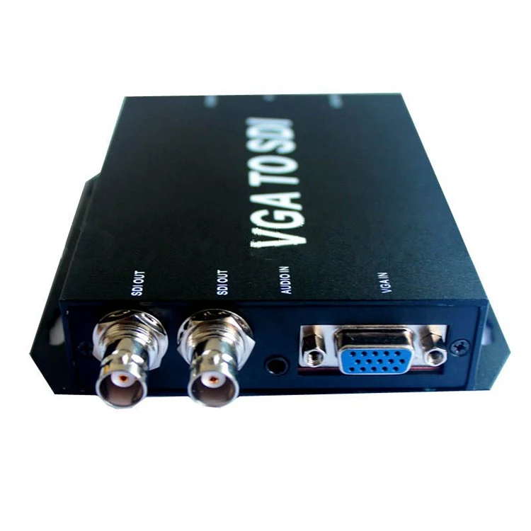 Горячая Распродажа 5V ~ 24V одноканальный Vga вход двухканальный HD MI SDI выходной сигнал преобразователь коробка