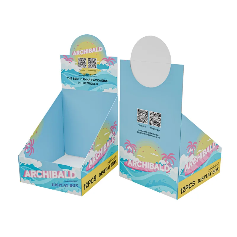 Archibald Pre Roll Packaging Paper Case Display Pre Roll Packaging Box White Glass Jar Packaging Box Small Craft Paper Package
