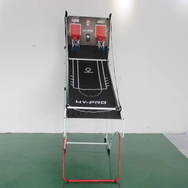 Double track basketball stand  electronic counter adjustable basketball hoop with basketball freestanding stand