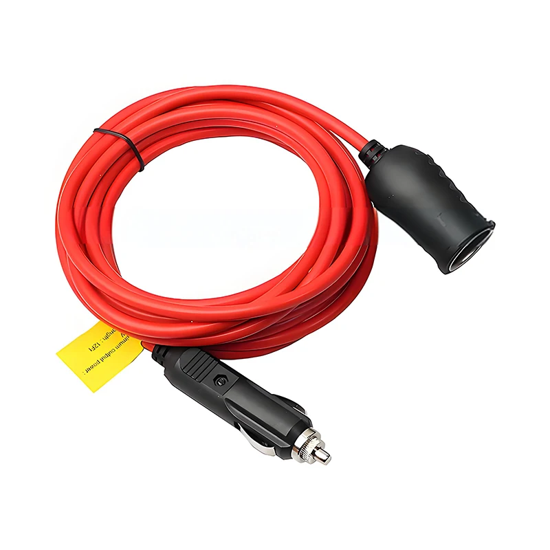 Auto Accessory-Male and Female Sockets 12-24V Car Cigarette Lighter Extended Charger Cable