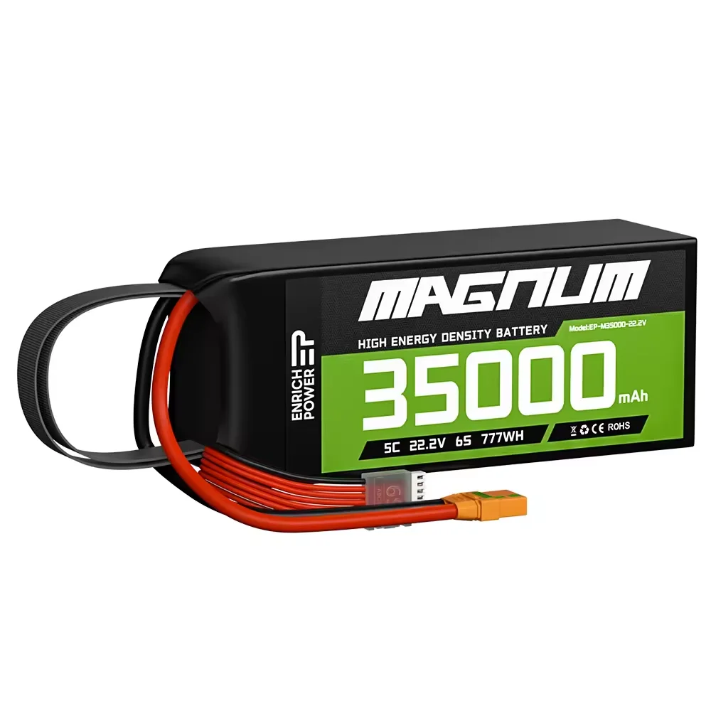 Новая полутвердотельная батарея 310wh/кг 6S 12S 35000mAh lipo battery для беспилотного беспилотника long range