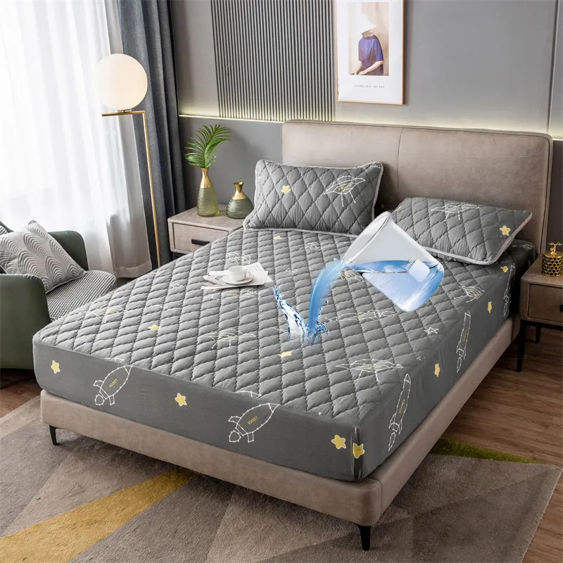 Fitted Quilted Waterproof Mattress Protector Waterproof Mattress Cover Protectors Bed Cover Bed Bug Mattress Cover Set