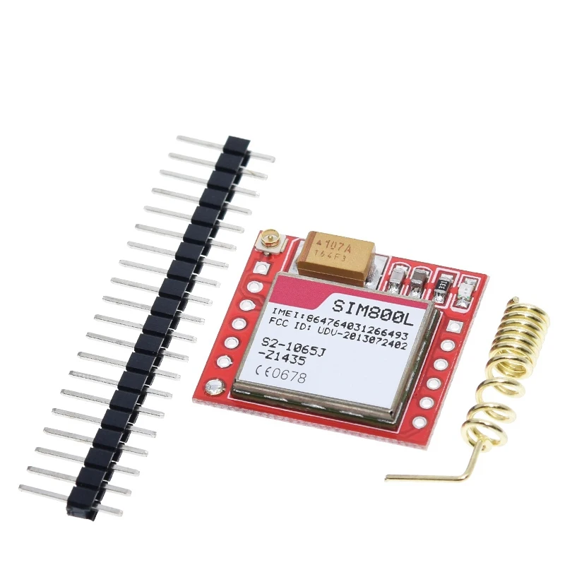 TZT Mini Smallest SIM800L GPRS GSM Module MicroSIM Card Core Wireless Board Quad-band TTL Serial Port With Antenna Diy