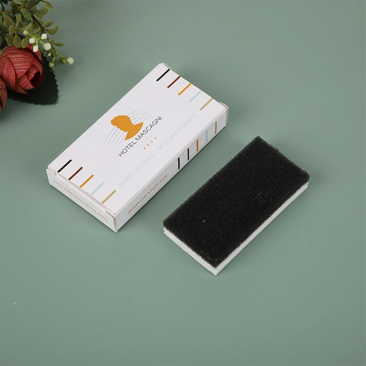 UG Simple Design Hotel Bathroom Supplies Leather Care Cleaner Wholesale Cheap Price Shoe Shine Sponge Instant Shoe Shine