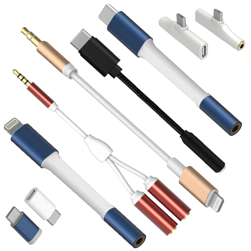 MFi Certified Factory Wholesale 3.5 mm Headphone Jack Audio Adapter for iPhone Lightning Phone Adapter