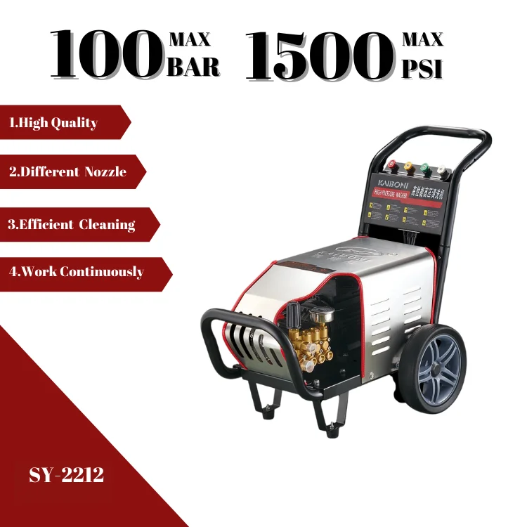 2.4kw 100bar 13L 2800RPM automatic high pressure car washer cleaning equipment parts jet washer