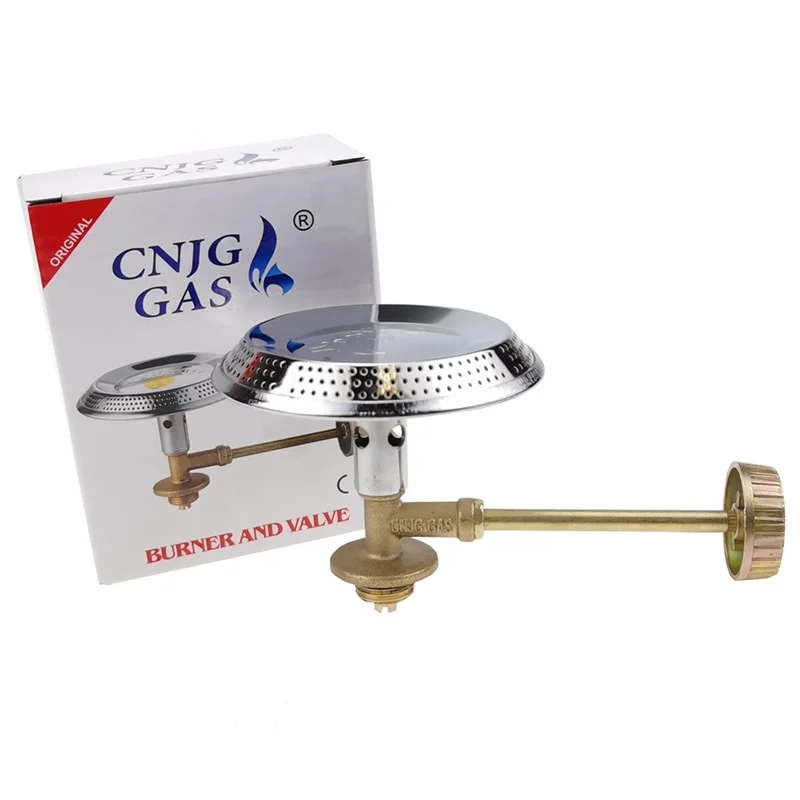 JG Home Cooking Appliance Cooktops Mini Gas Burner Propane Picnic Camping Gas Stove Burner Head Outdoor Single Burner Gas Stove