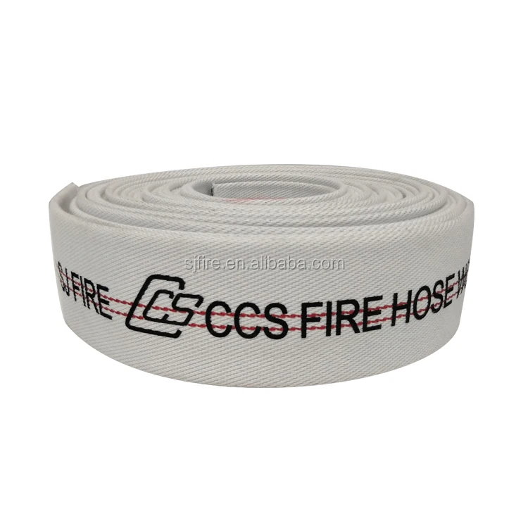 White Delivery Water Hose 1/2/3/4 Inch Flexible Canvas Fire Hose