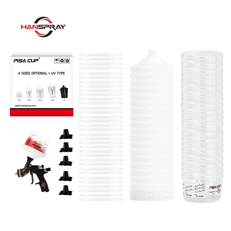 Auto disposable pp paint spray mixing cup Paint Spray Cup For Machine painting