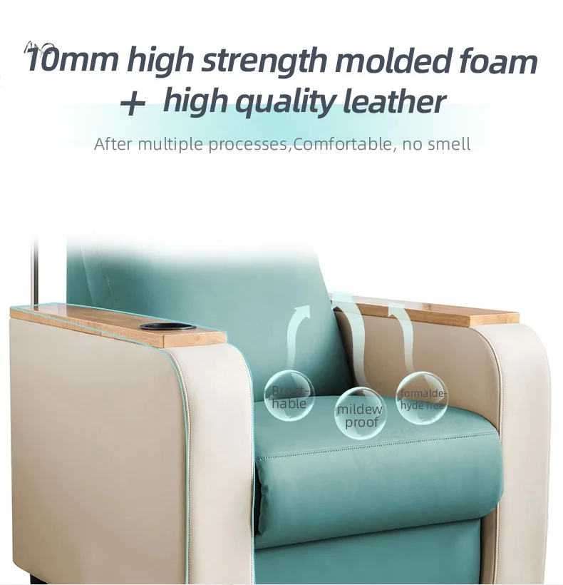 Hospital furniture clinic transfusion adjustable reclining iv infusion chair for patient