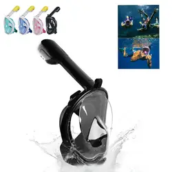 High Quality Full Face Swimming Dry Diving Equipment Snorkel Scuba Anti-Fog Glass Mask