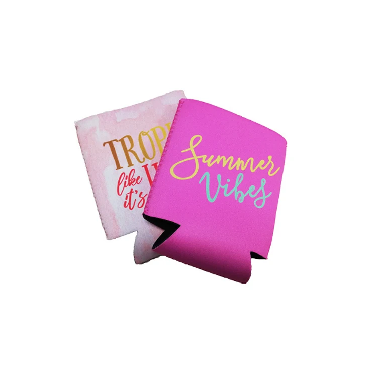 Neoprene Sublimation Tube Drink stubby Holder Can Cooler for beer Custom with OEM logo