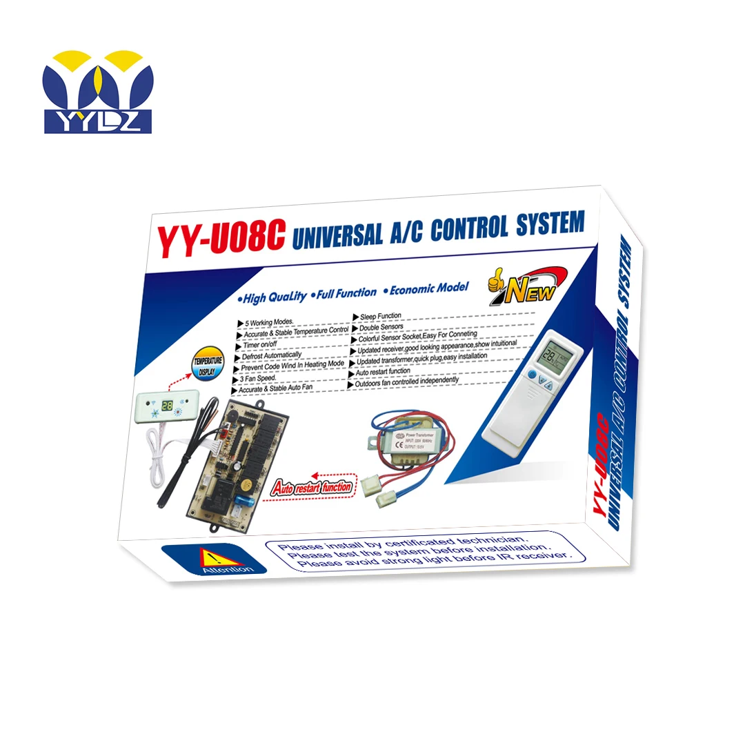 
QD-U08C Universal air conditioner control system kit spare parts ac pcb universal control board split system 