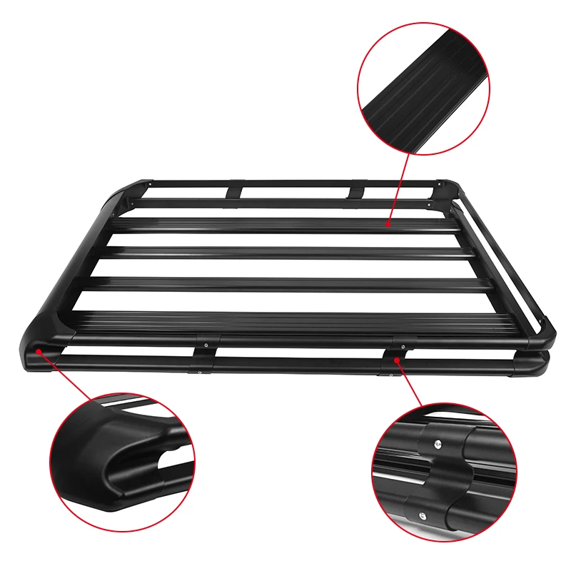 Hot Selling Universal Aluminum Roof Rack Cross Bar 4x4 Roof Rack Basket For Car Roof Rack