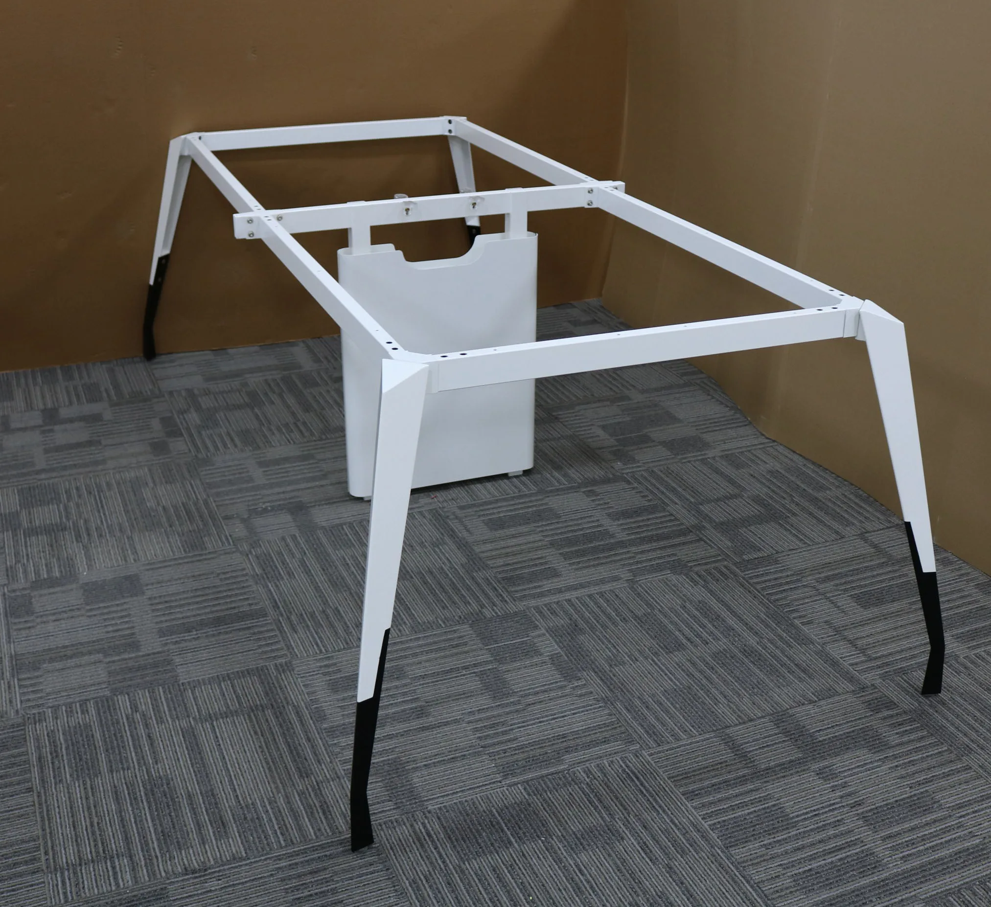 Guangzhou wholesale stable office metal base metal office table frame for workstation 4 person office table frame 4 men